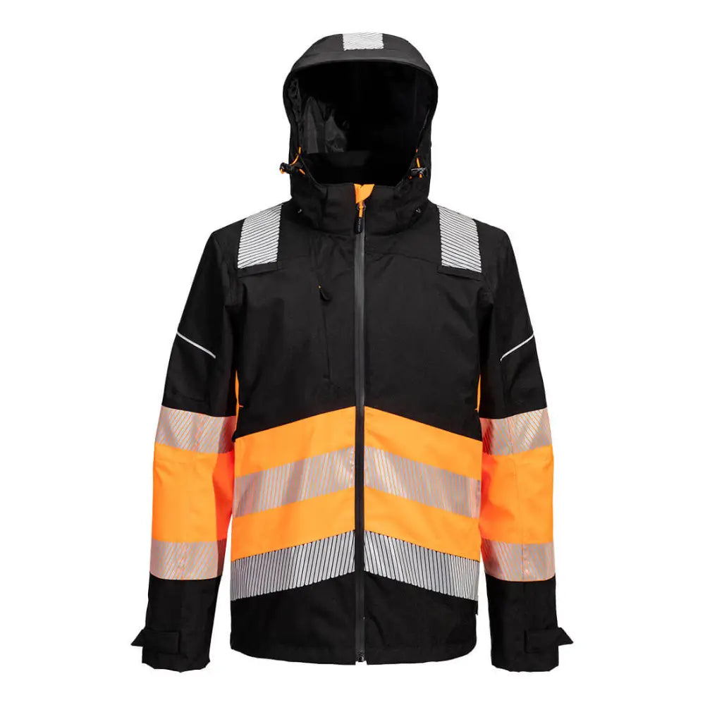 Portwest PW3 Hi-Vis Extreme Skaljacka Klass 1 PW368 - Orange/Svart (OBR) / S