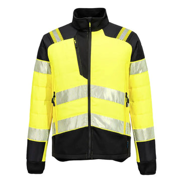 Portwest PW3 Hi-Vis Hybrid Baffle Jacka T170 - Gul/Svart (YBR) / S