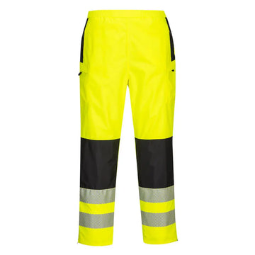 Portwest PW3 Hi-Vis Regnbyxor för damer PW386 - Gul/Svart (YBR) / XS