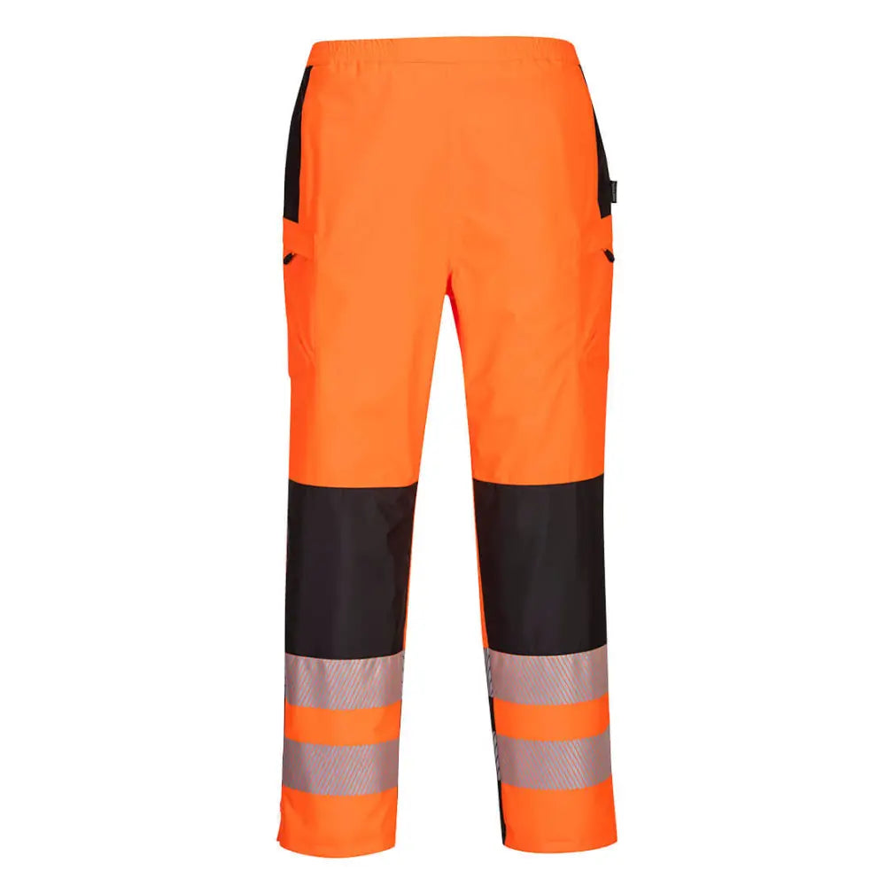 Portwest PW3 Hi-Vis Regnbyxor för damer PW386 - Orange/Svart (OBR) / XS