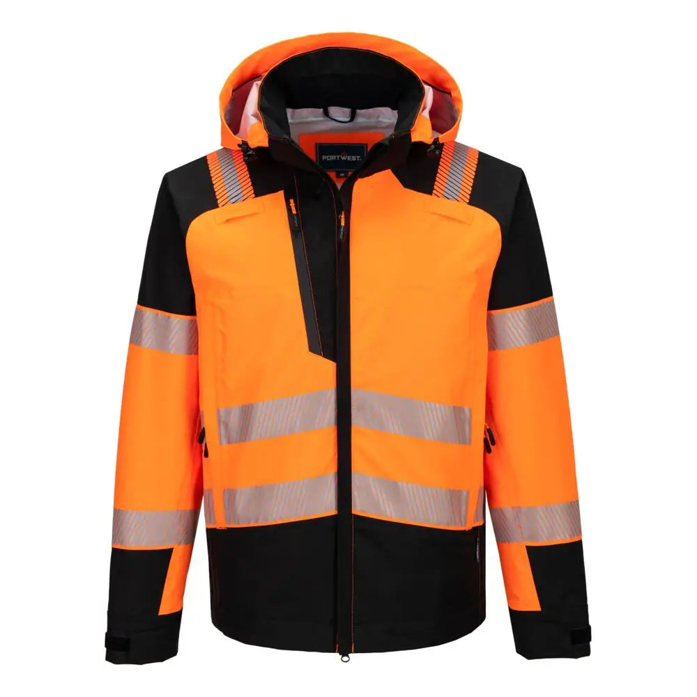 Portwest PW3 Hi-Vis skaljacka (3L) T166 - Orange/Svart (OBR) / XS