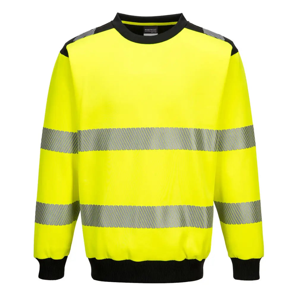Portwest PW3 Hi-Vis Sweatshirt PW379 - Gul/Svart (YBR) / S