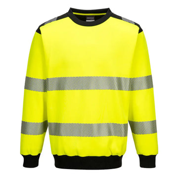 Portwest PW3 Hi-Vis Sweatshirt PW379 - Gul/Svart (YBR) / S