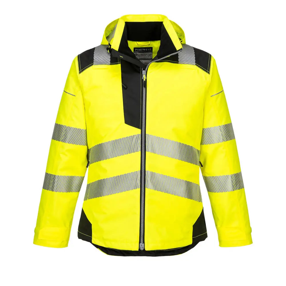 Portwest PW3 Hi-Vis vinter Jacka T400 - Gul/Svart (YBR) / XS