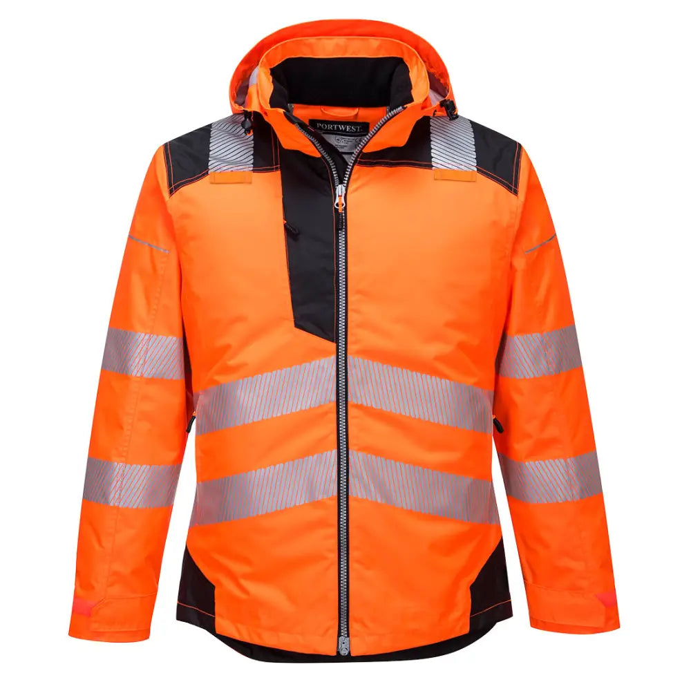 Portwest PW3 Hi-Vis vinter Jacka T400 - Orange/Svart (OBR) / XS
