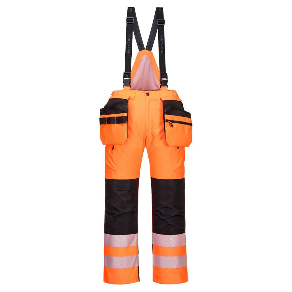 Portwest PW3 Hi-Vis vinterbyxa PW351 - Orange/Svart (OBR) / S