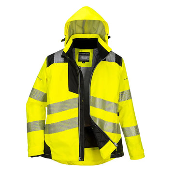 Portwest PW3 Hi-Vis Vinterjacka för damer PW382 - Gul/Svart (YBR) / XS