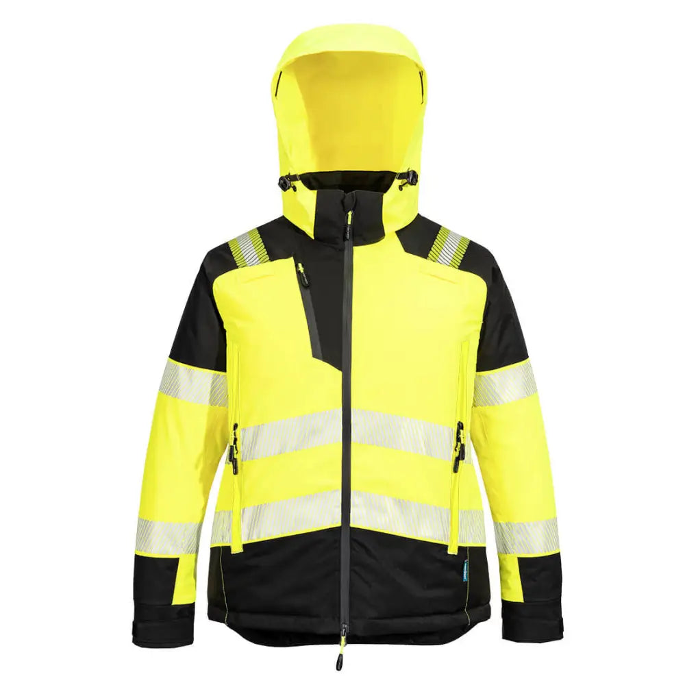 Portwest PW3 Hi-Vis Vinterjacka för damer T162 - Gul/Svart (YBR) / XS