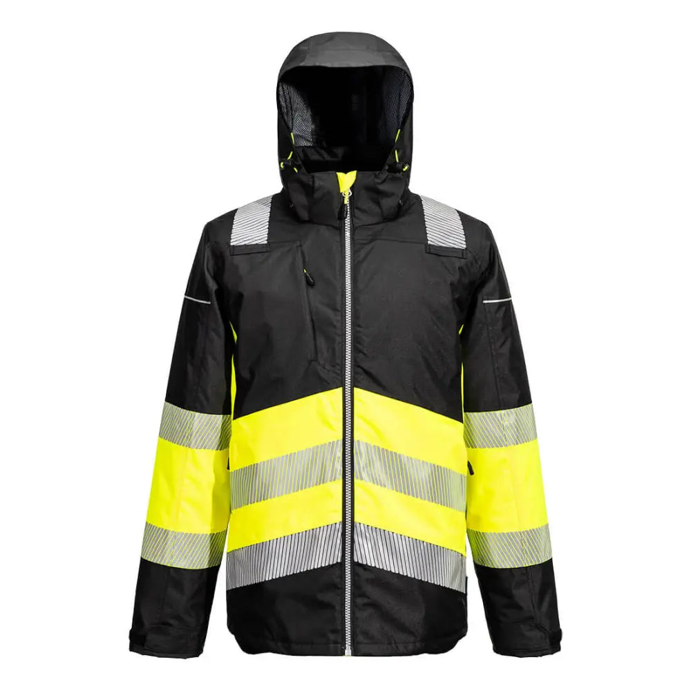 Portwest PW3 Hi-Vis Vinterjacka Klass 1 PW364 - Gul/Svart (YBR) / XS