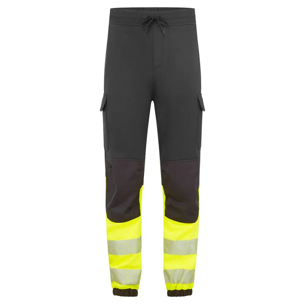 Portwest PW3 Modaflame Hi-Vis klass 1 FR Jogger FR433 - Svart/Gul (BKY) / S