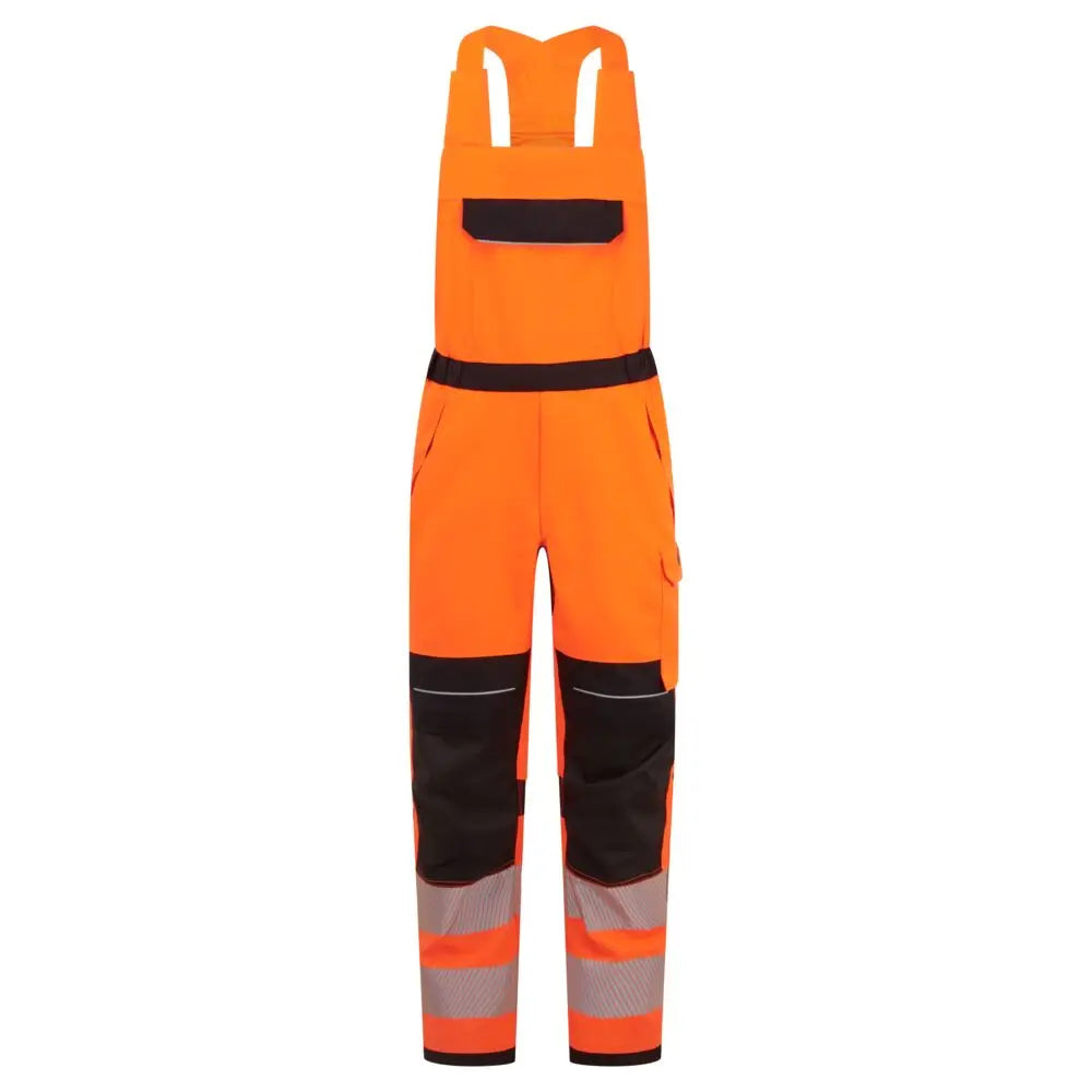 Portwest PW3 Modaflame Work HVO Multi-Norm FR Hängselbyxa FR453 - Orange/Svart (OBR) / S