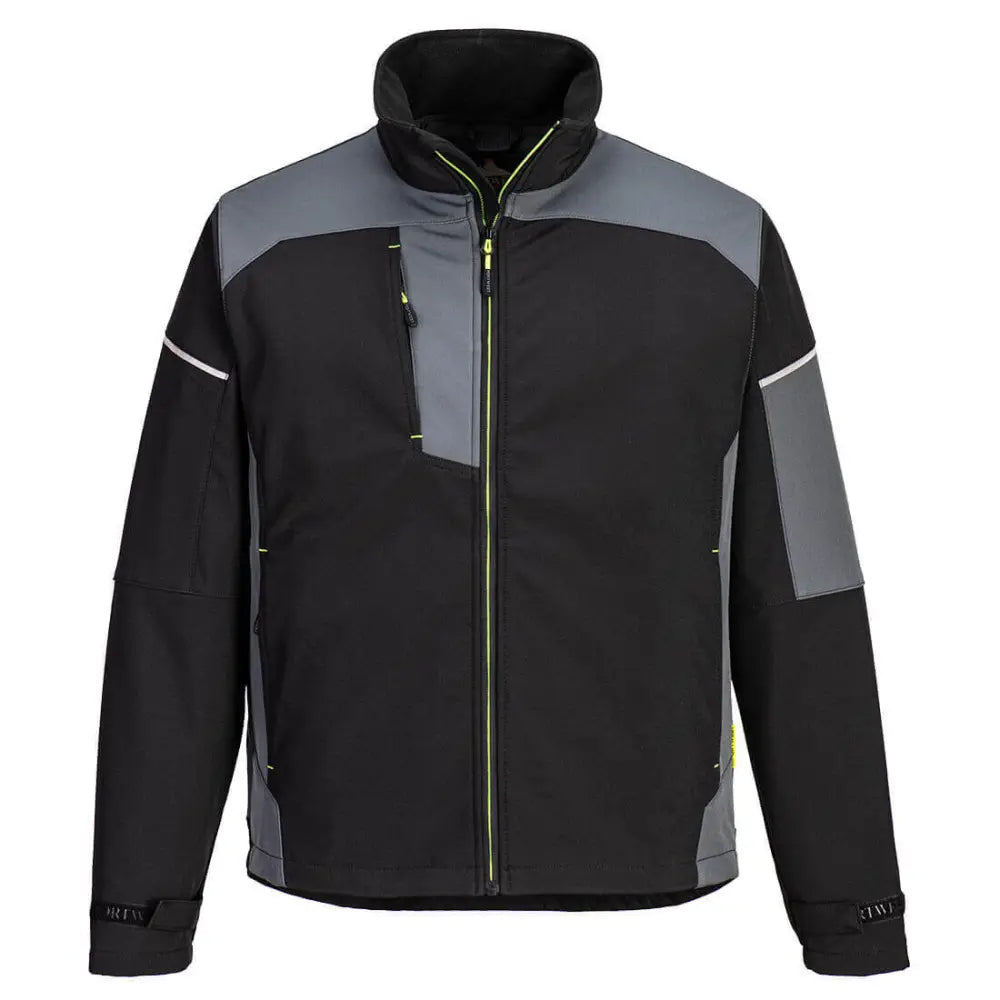 Portwest PW3 Softshell Jacka (3L) PW378 - Svart/Zoom Grå (BZR) / S