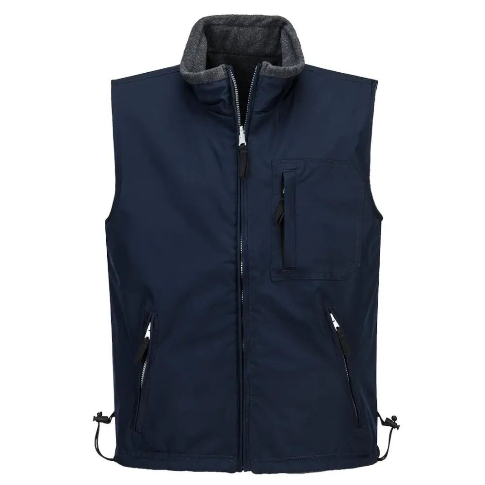 Portwest RS Vändbar Bodywarmer S418 - Marinblå (NVR) / XS