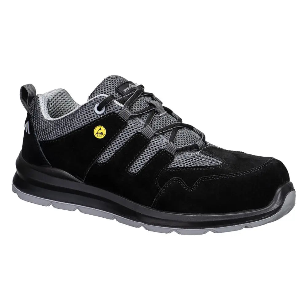Portwest Sandal i kompositmaterial S1 ESD SR FO - 36 / Svart/Grå