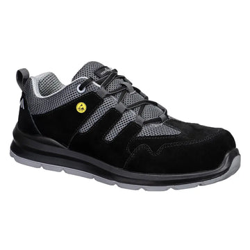 Portwest Sandal i kompositmaterial S1 ESD SR FO - 36 / Svart/Grå