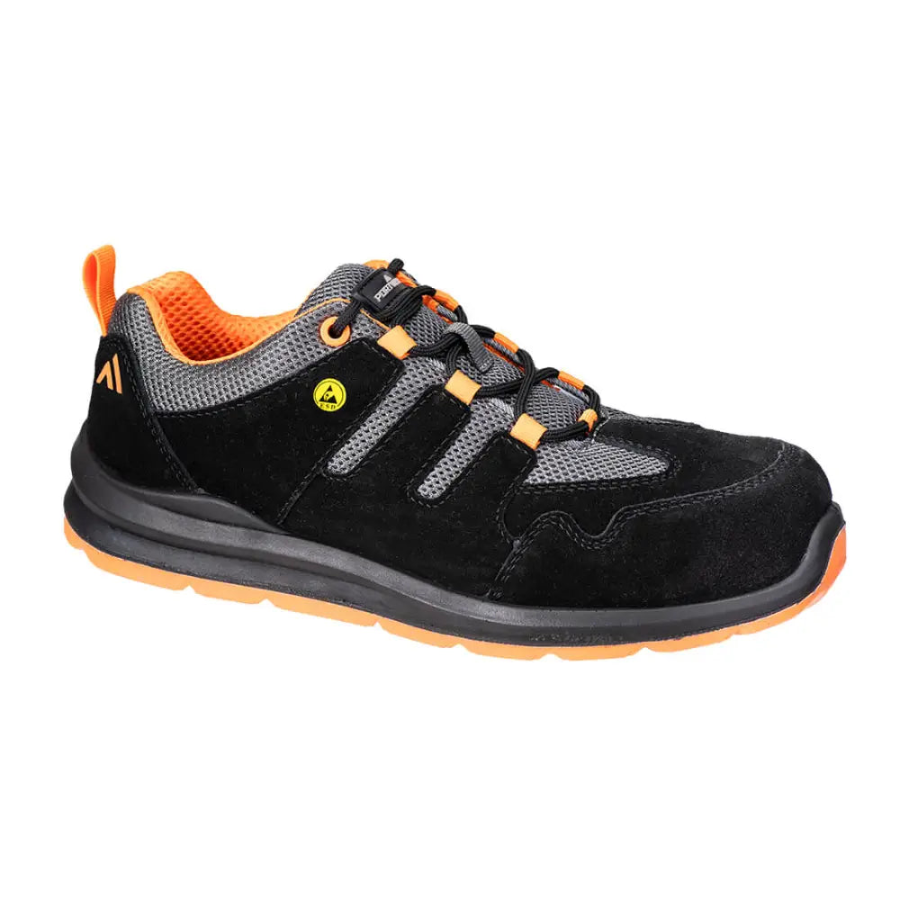 Portwest Sandal i kompositmaterial S1 ESD SR FO - 36 / Svart/Orange