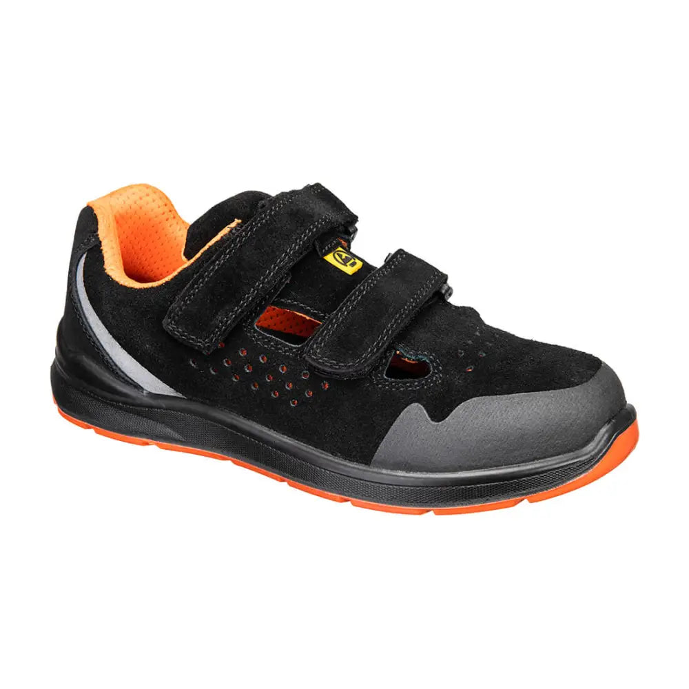 Portwest Sandal S1P ESD SR FO - 35 / Svart/Grå
