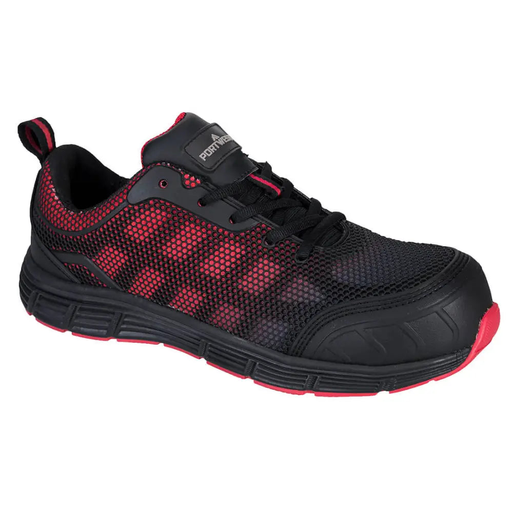 Portwest SE Product Name: Portwest Compositelite Ogwen Low Cut Trainer S1P - 36 / Svart/Röd