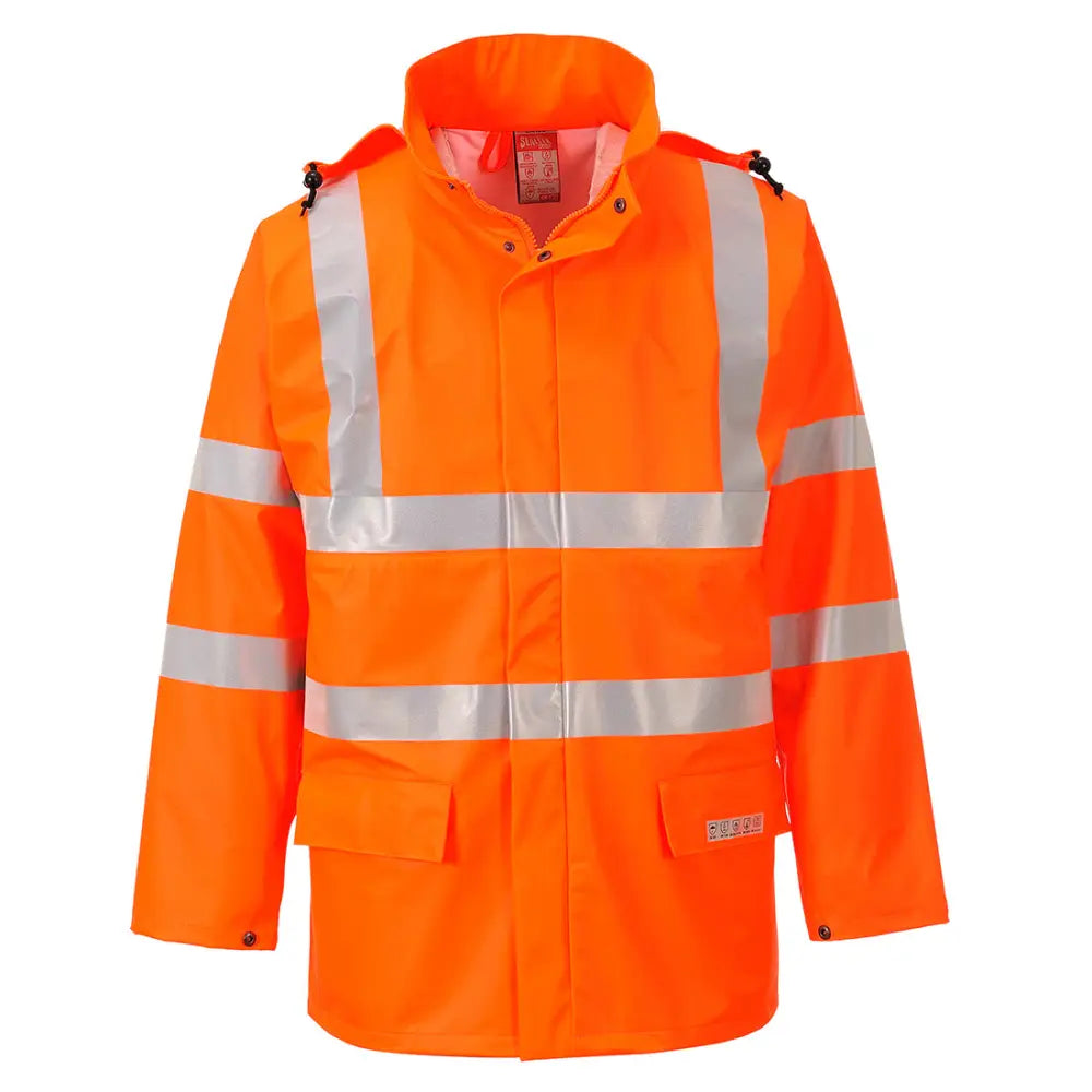 Portwest Sealtex Flam Hi-Vis Jacka FR41 - Orange (ORR) / S