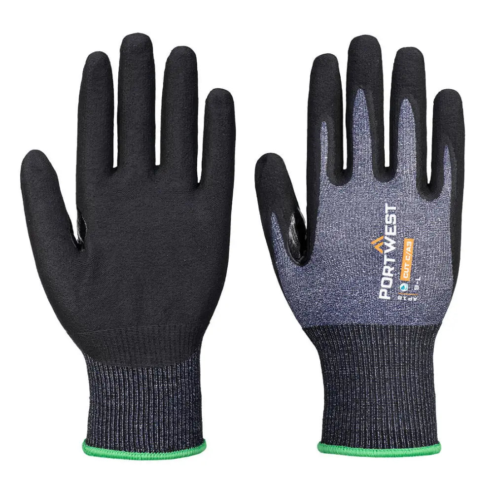 Portwest SG Cut C15 Eco Nitrilhandske (Pk12) AP18 - Blå/Svart (B8R) / XS