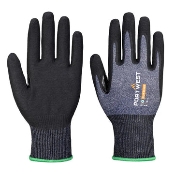 Portwest SG Cut C15 Eco Nitrilhandske (Pk12) AP18 - Blå/Svart (B8R) / XS