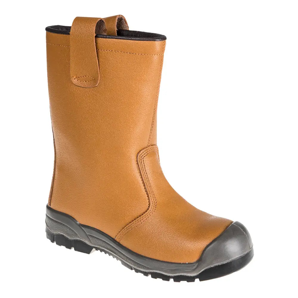 Portwest Stål Action Leather Rigger Stövel S1P SR - 44 / Svart