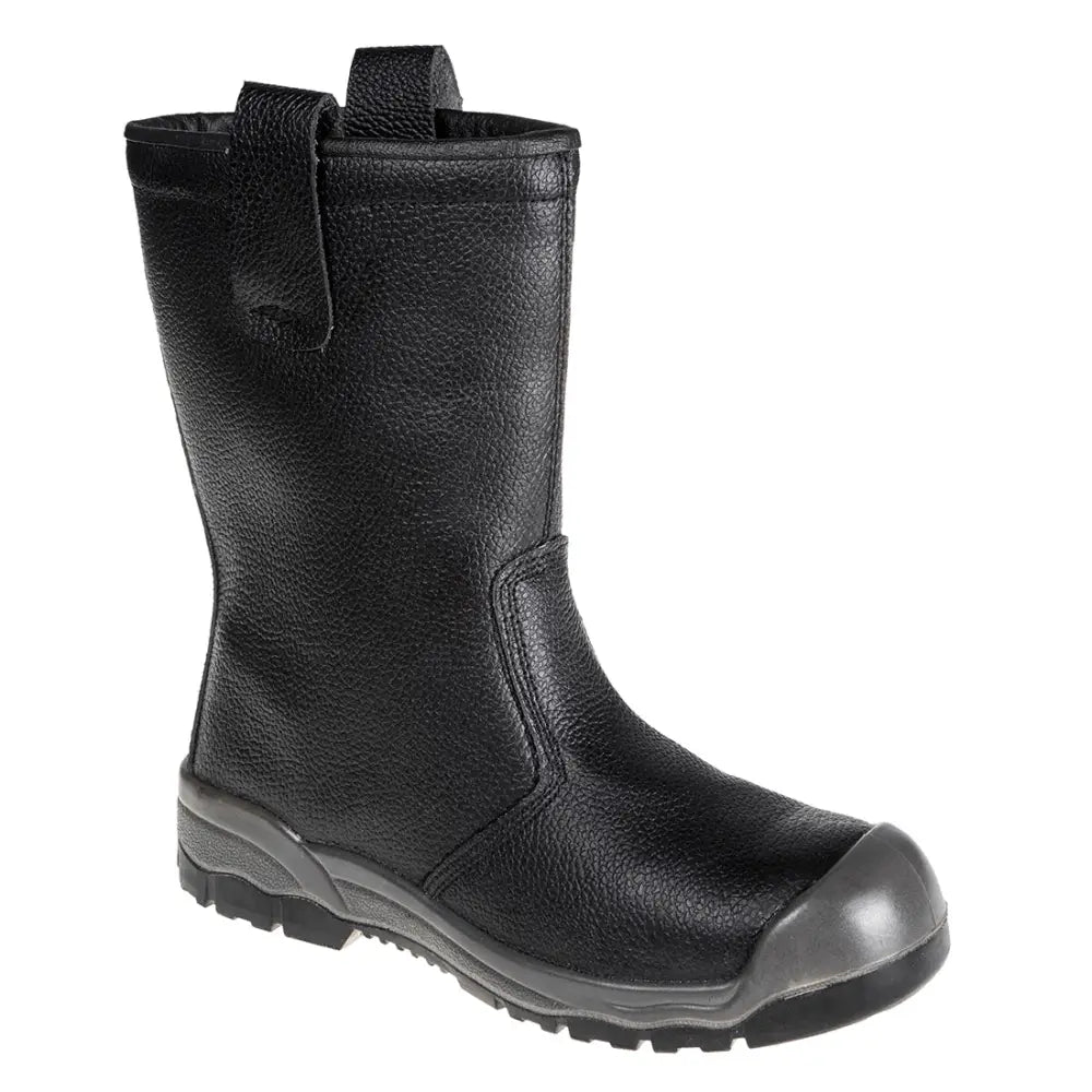 Portwest Stål Action Leather Rigger Stövel S1P SR - 44 / Svart