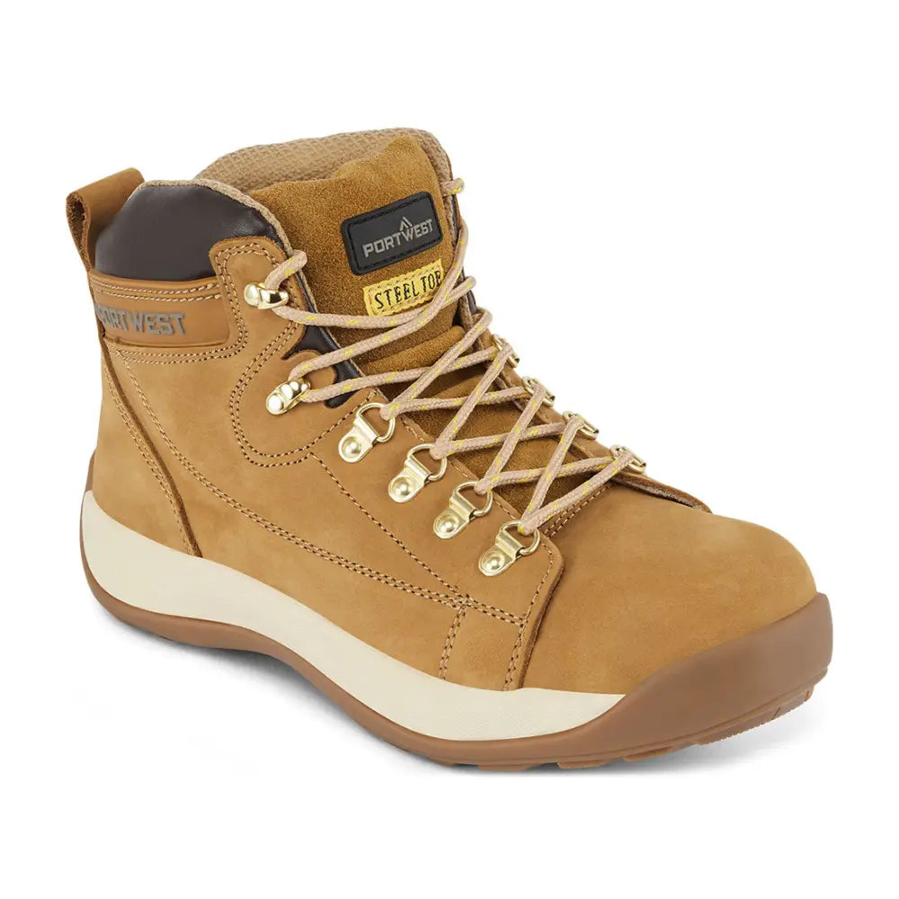 Portwest Steelite Mid Cut Nubuck Känga SB HRO - 38 / Honung