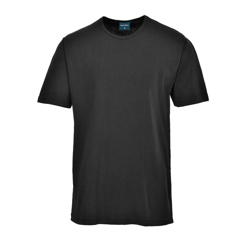 Portwest Termisk T-shirt Kortärmad B120 - Svart (BKR) / XS