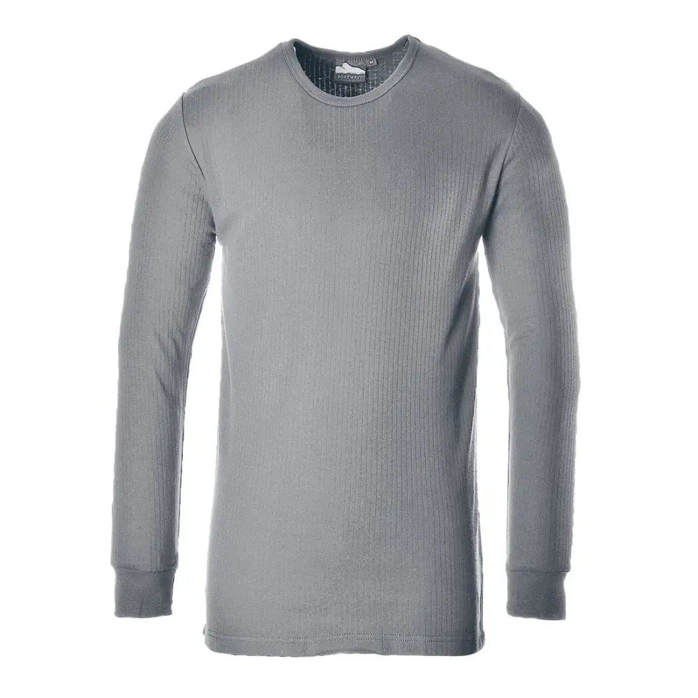 Portwest Termisk T-shirt Långärmad B123 - Grå (GRR) / XS