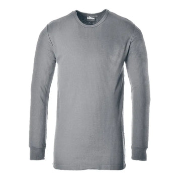 Portwest Termisk T-shirt Långärmad B123 - Grå (GRR) / XS