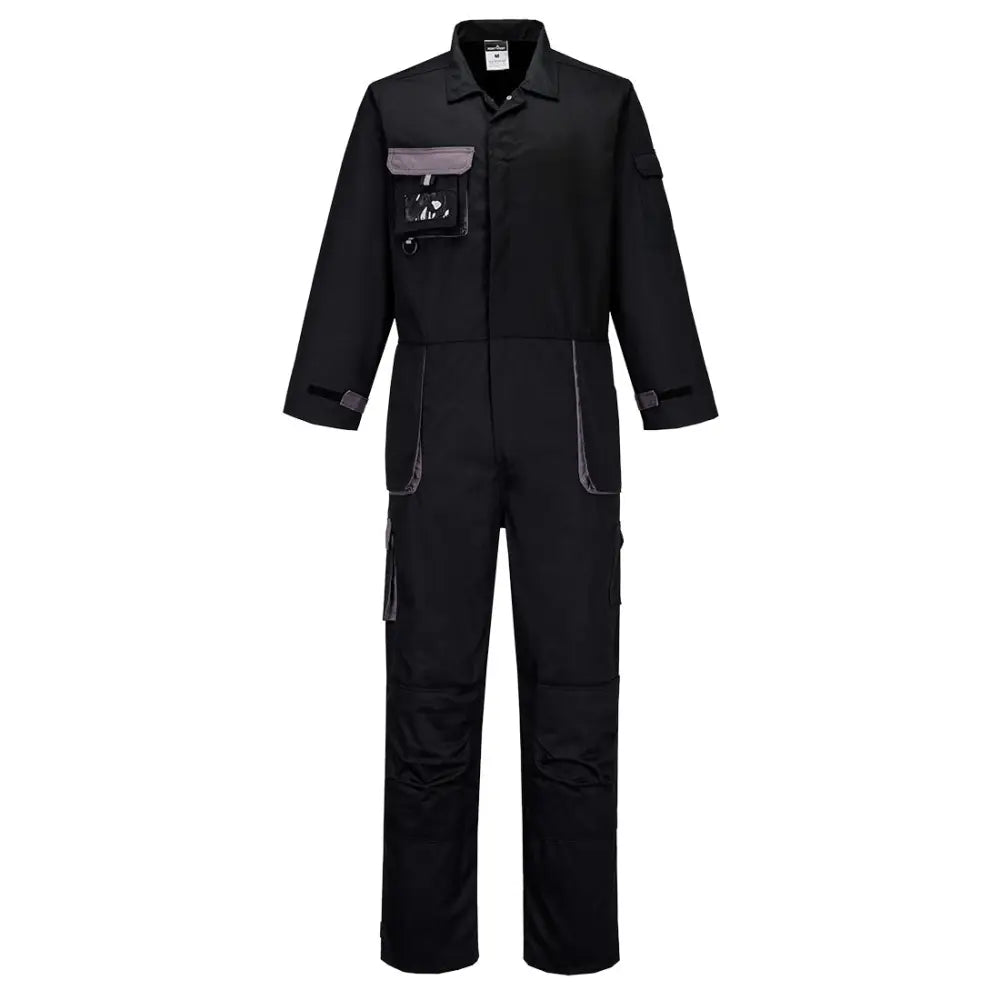 Portwest Portwest Texo Contrast Overall TX15 - Svart (BKR) / S