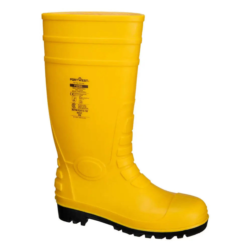 Portwest Total Skydds Wellington S5 - 36 / Gul: