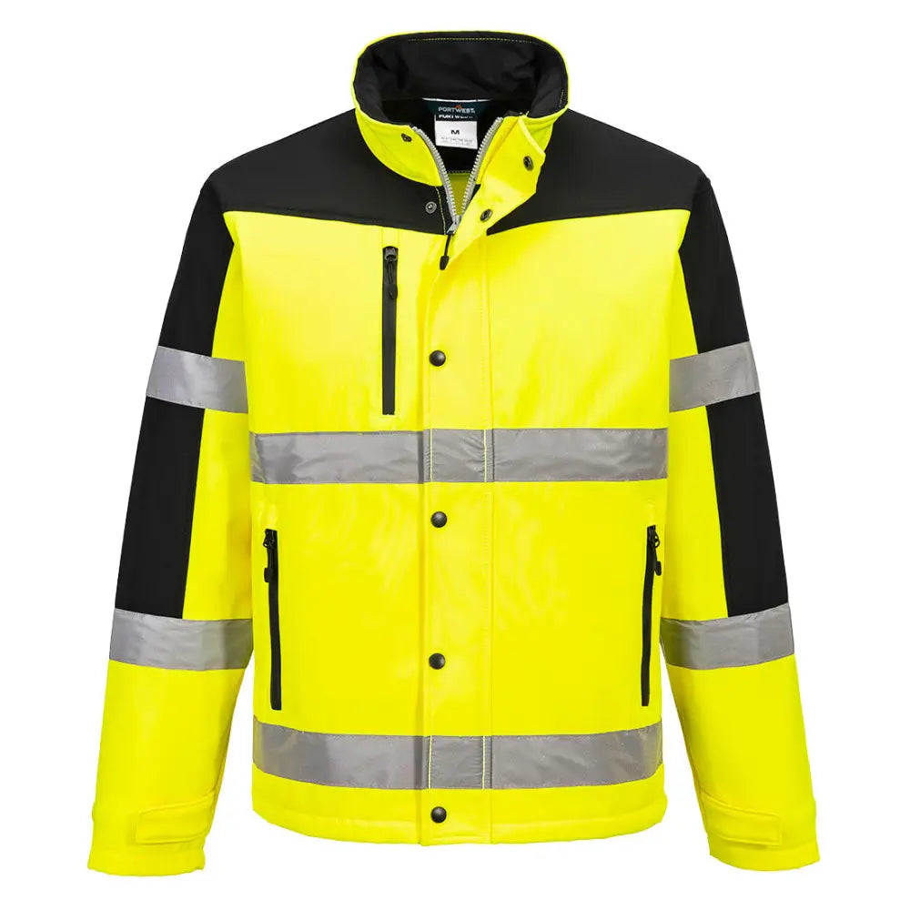 Portwest Två Färgad Softshell Jacka (3L) S429 - Gul: (YER) / S