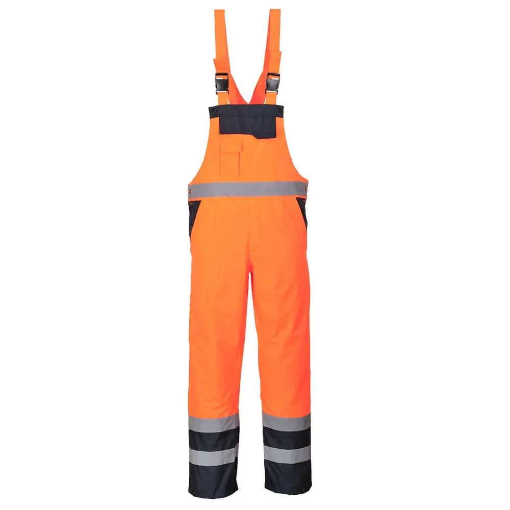 Portwest Tvåfärgad Hängselbyxa - Fodrad S489 - Orange (ORR) / S