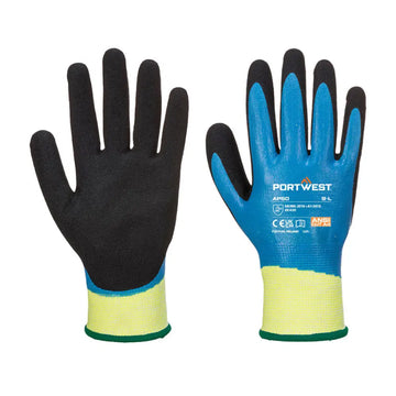 Portwest Vatten tät skärskydd Pro Glove AP50 - Blå/Svart (B8R) / S