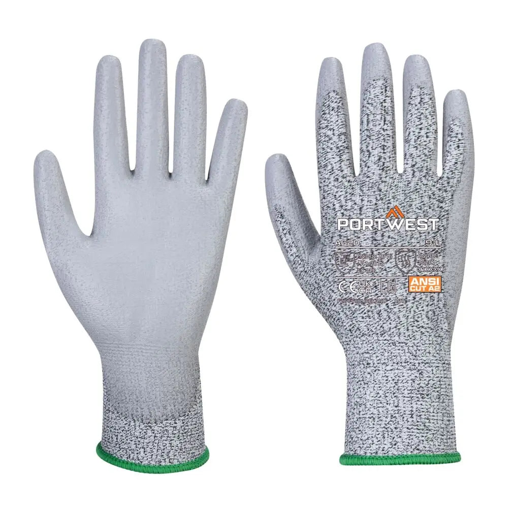 Portwest Vending Cut B13 PU-handske (144 par) VB620 - Grå (G7R) / XS