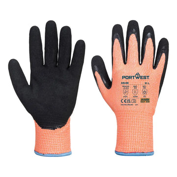 Portwest Vis-Tex Cut D13 Nitril handskar A646 - Orange/Svart (O8R) / S