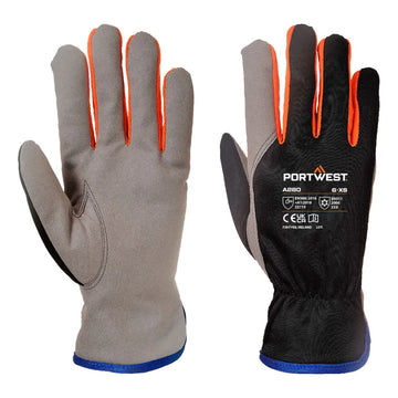 Portwest Wintershield Handske A280 - Svart/Orange (K1R) / M
