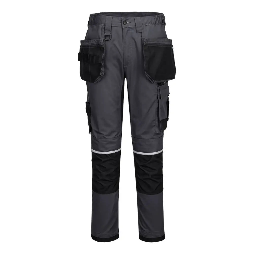Portwest WX2 Eco Hantverksbyxa Stretch CD845 - metall grå kort (MGS) / 28
