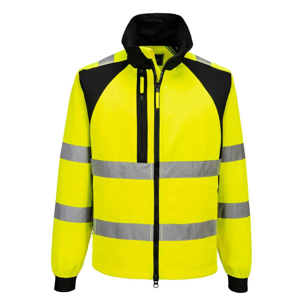 Portwest WX2 Eco Hi-Vis Arbetsjacka Klass 3 CD861 - Gul/Svart (YBR) / S