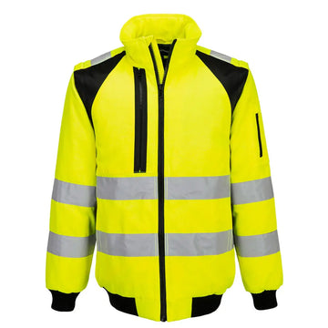 Portwest WX2 Hi-Vis 2-in-1 Pilot Jacka CD898 - Gul/Svart (YBR) / S