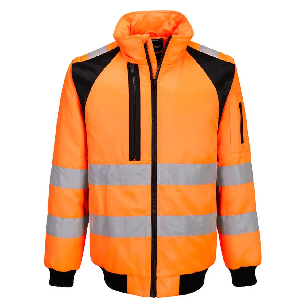Portwest WX2 Hi-Vis 2-in-1 Pilot Jacka CD898 - Orange/Svart (OBR) / S