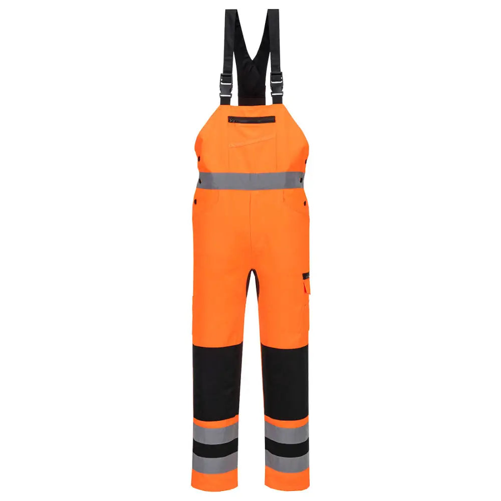 Portwest WX2 Hi-Vis Hängselbyxa CD852 - Orange/Svart (OBR) / S