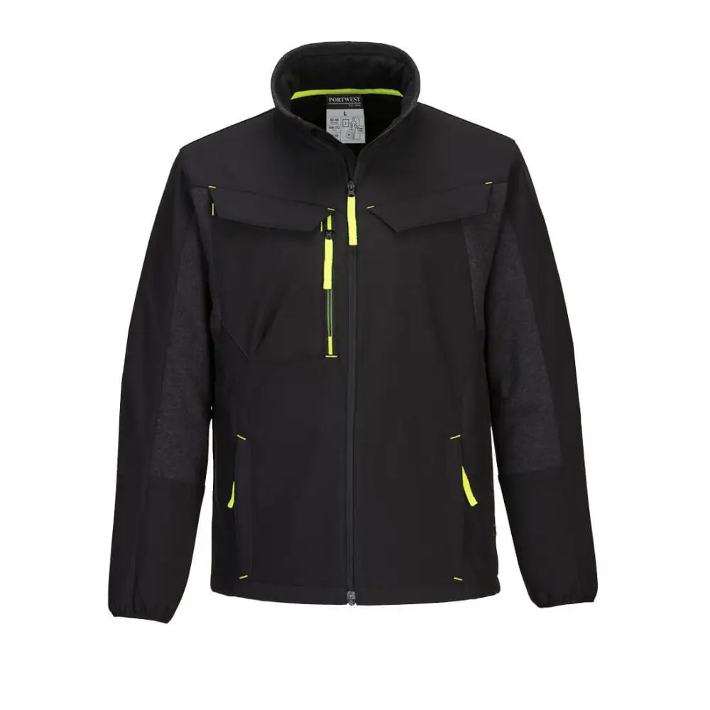 Portwest WX3 Eco Hybrid Softshell Jacka (2L) T753 - Svart (BKR) / S