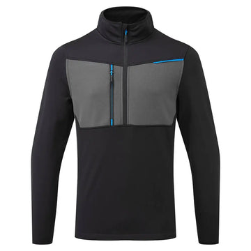 Portwest WX3 Half Zip Tech Fleece T755 - (BKR) / L