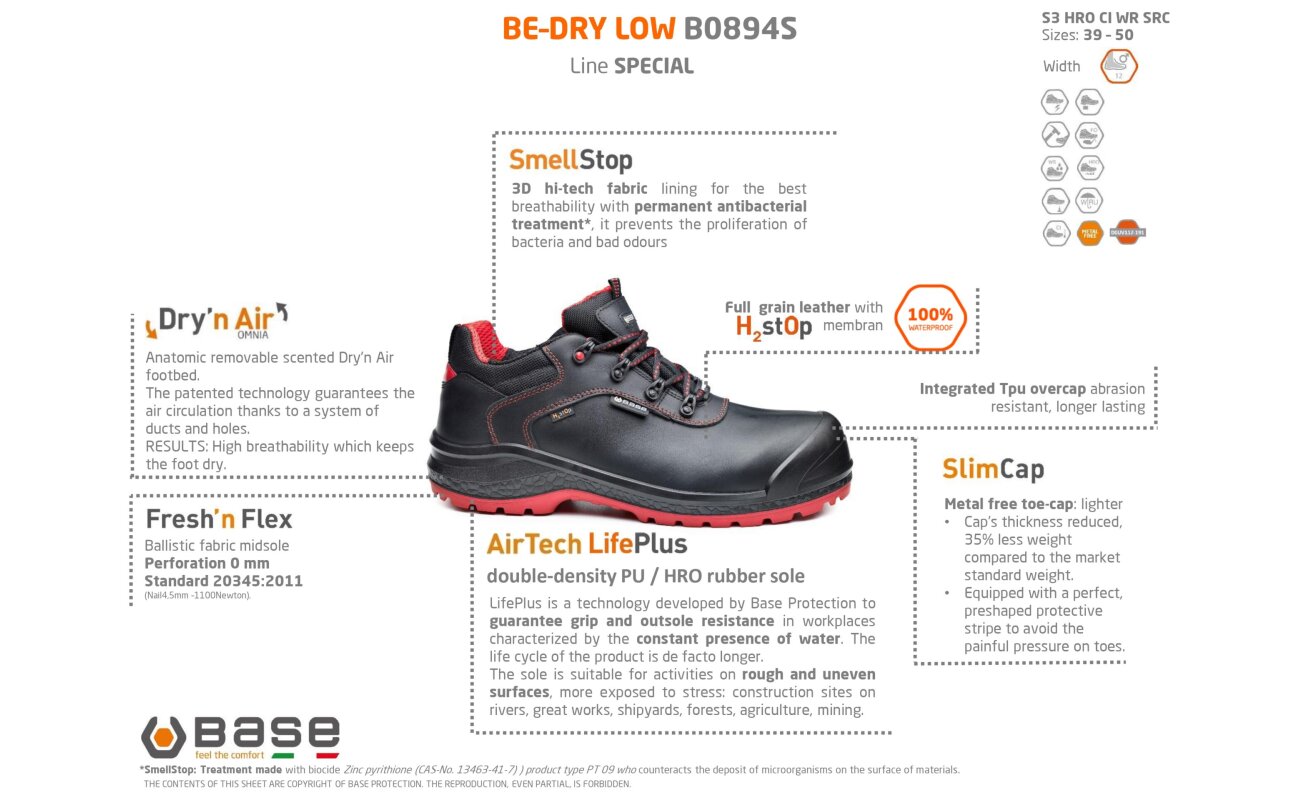 Base Be-Dry Low S3 WR CI HRO SRC B0894