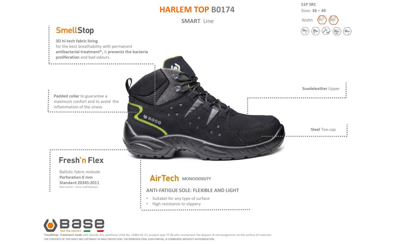 Base Harlem Top S1P SRC B0174