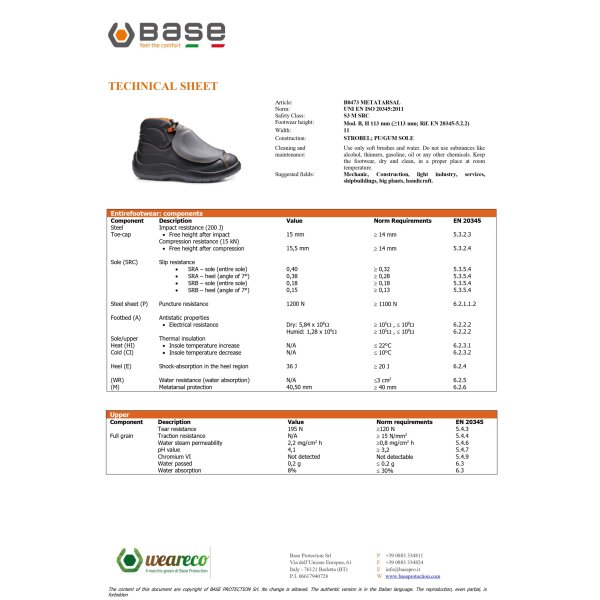 Base Metatarsal S3 M SRC B0473