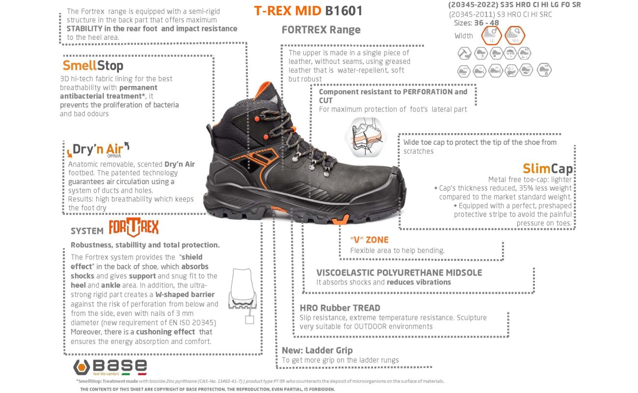 Base T-REX MID/T-WALL B1601